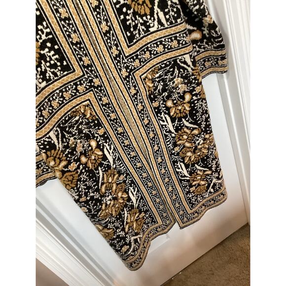 Maxsport Women's Long Cardigan Sweater Black and Brown Size Small - Picture 3 of 11